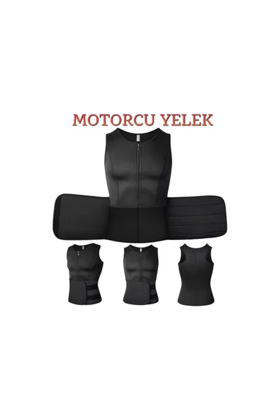 TUMKE Motosiklet Göğüs ve Bel Rüzgar ve Soğuk Korumalı Bel Korseli Soğuk Geçirmez Termal Motorcu Yelek ürün görseli 1