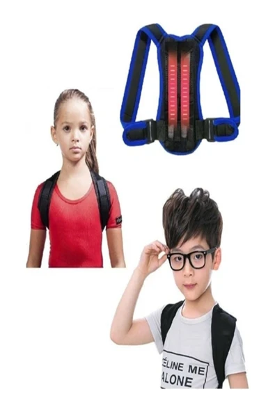TUMKE Unisex Çocuk Dik Duruş Korsesi Medikal Ortopedik Balenli Korse Bel Sırt Kambur Korsesi ürün görseli 1