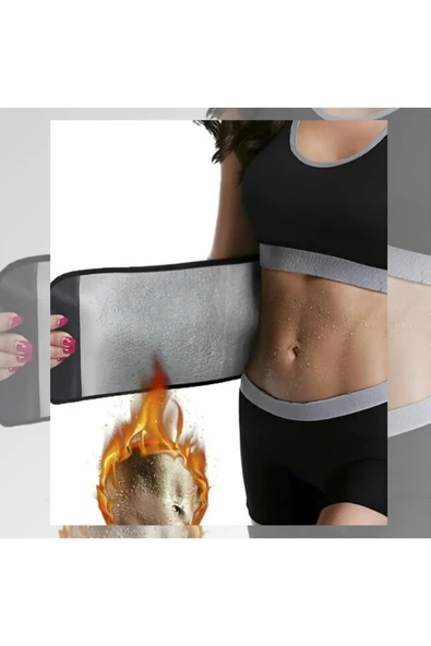 TUMKE Termal Sauna Sporcu Kemeri Kemeri Yağ Bel Göbek Eritme Inceltme Termal Sauna Kemer ürün görseli 1