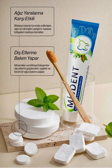 Misdent Bitki İçerikli & Mineralli Diş Macunu 75 ml - Resim 2