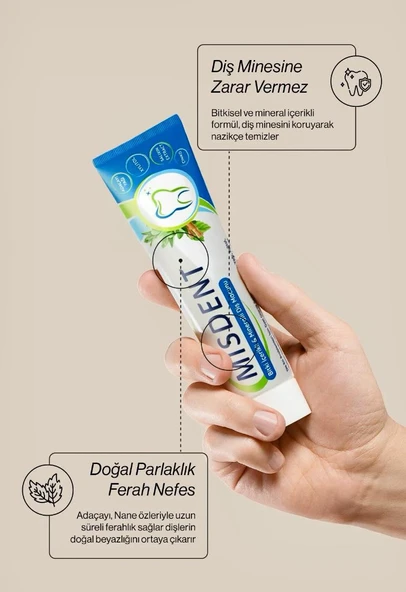 Misdent Bitki İçerikli & Mineralli Diş Macunu 75 ml - Resim 4