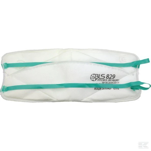 BLS 829 FFP2 VENTİLLİ  NR D MASKE  (10 adet) - Resim 3