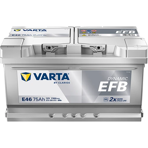 VARTA E46 12V 75 AH  EFB AKÜ ürün görseli 1