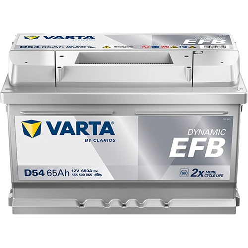 VARTA D54 12V 65 AH EFB AKÜ  ALÇAK TİP FORD FOCUS ürün görseli 1