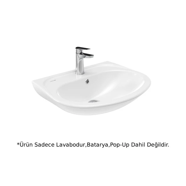 Creavit PA055 Pitta Lavabo Beyaz 55cm ürün görseli 1