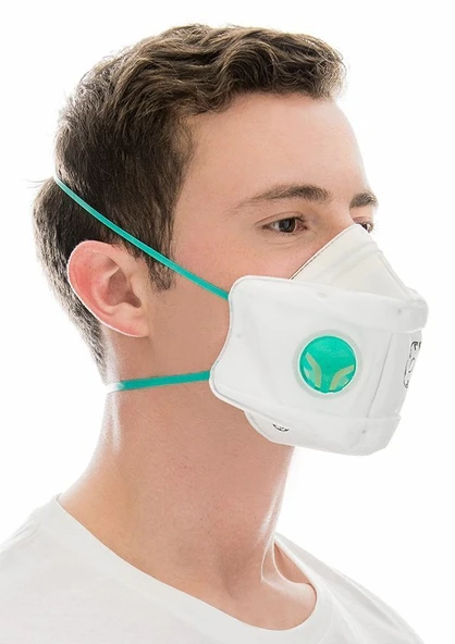 BLS 829 FFP2 VENTİLLİ  NR D MASKE  (10 adet) ürün görseli 1