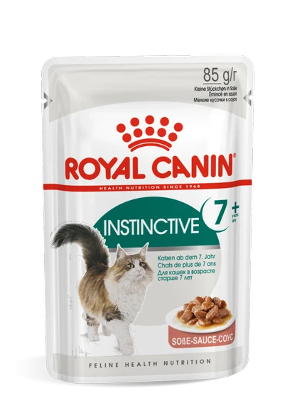 Instinctive 7 Yaş ve Üzeri Sos içerisinde Yaş Kedi Maması 12 x 85g ürün görseli 1