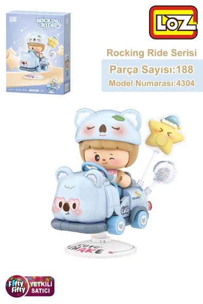 Loz Creative Serisi Sallanan Mavi Koala Modeli 188 Parça Oyuncak Yapım Seti FFLZ-4304 ürün görseli 1