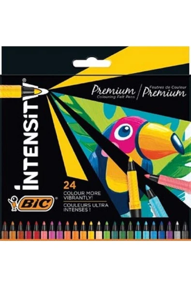 Bic İntensity Premium Keçeli Boya Kalemi 24 Renk ürün görseli 1