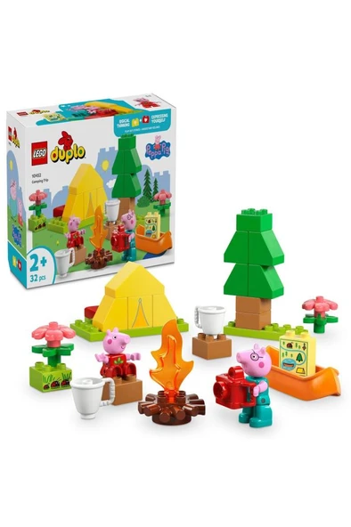 LEGO ® DUPLO® Peppa Pig Kamp Gezisi 10452 - 2+ Çocuklar için Yaratıcı Oyuncak Yapım Seti (32P) ürün görseli 1