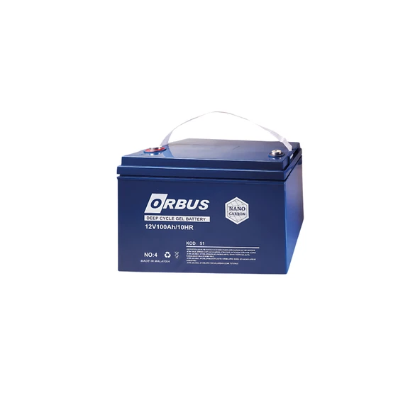 Orbus 12V 100Ah Deep Cycle Nano Carbon Jel Akü ürün görseli 1