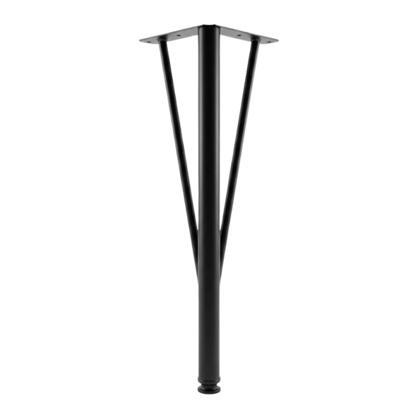 Üçgen Siyah Metal 41 cm Mobilya Ayağı Sehpa İçin Dayanıklı Metal Mobilya Ayağı Ayakları ürün görseli 1