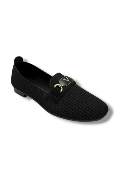 Ceylan Shoes 155-26 Triko V Toka Anatomik Kadın Babet ürün görseli 1