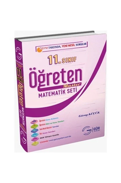 11. Sınıf Öğreten Master Matematik Seti / Güray Küçük / Gür Yayınları / 9786057528704 ürün görseli 1