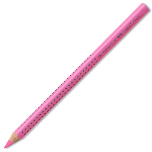 Faber Castell Ahşap Gövde Pembe Fosforlu Kalem - 3 adet ürün görseli 1
