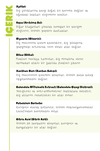 SET 3'LÜ Aromasız Diş Macun 50 gr - Resim 4
