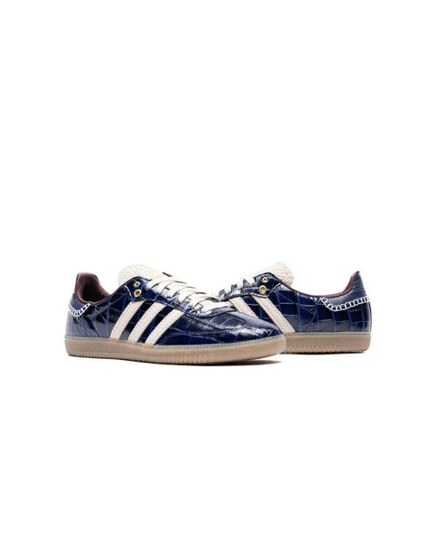 Wales Bonner x adidas Samba "Navy Croc" - Resim 3