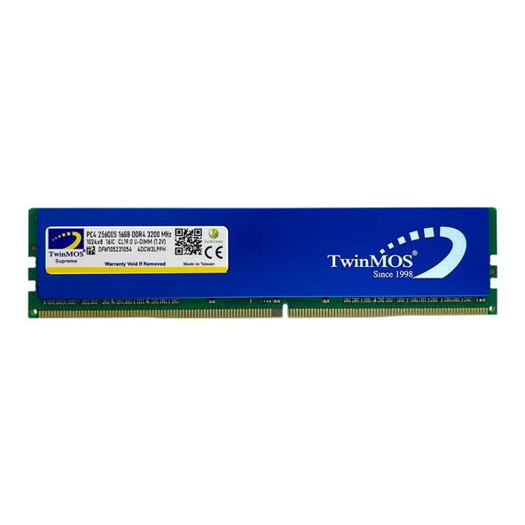 16GB TwinMOS DDR4 3200MHz (MDD416GB3200D) PC  Ram ürün görseli 1