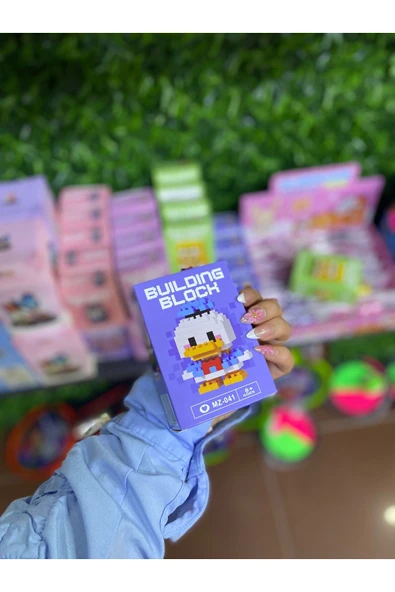Mevsimsiz Çiçek Sevimli Ördek Mini Lego Koleksiyonluk Dekor Ürünü ürün görseli 1