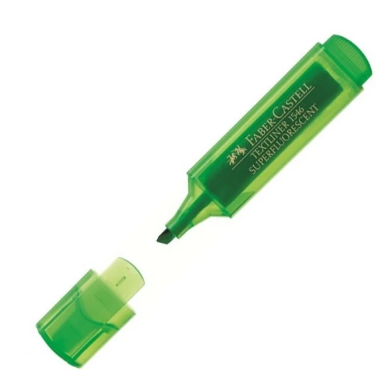 Faber Castell Fosforlu Kalem Şeffaf Yeşil - 1 adet ürün görseli 1