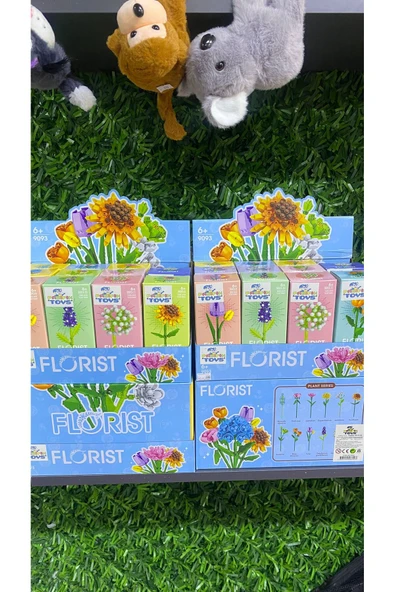 Mevsimsiz Çiçek 150 Parça Lego Çiçek Dekoratif Çiçek çift hobi zeka[FLORİST SERİSİ] ürün görseli 1