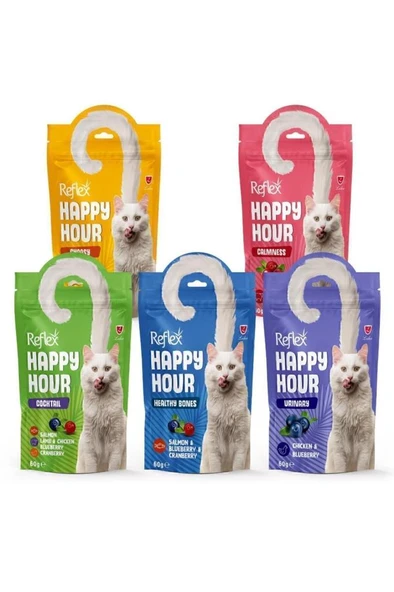 Reflex Happy Hour 5 Çeşit Kedi Ödül Maması ürün görseli 1