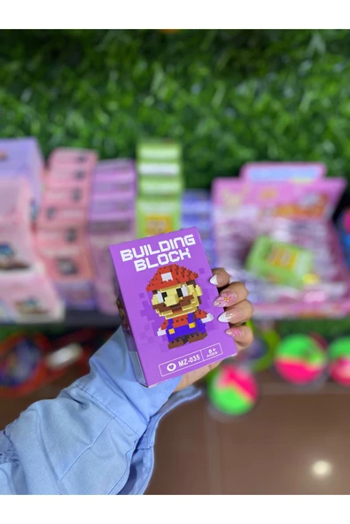 Mevsimsiz Çiçek mario karakterli lego yapımı ürün görseli 1