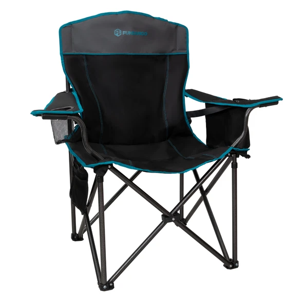 Fundango Mega Comfort XXL Katlanır Kamp Sandalyesi Blk/Grey ürün görseli 1