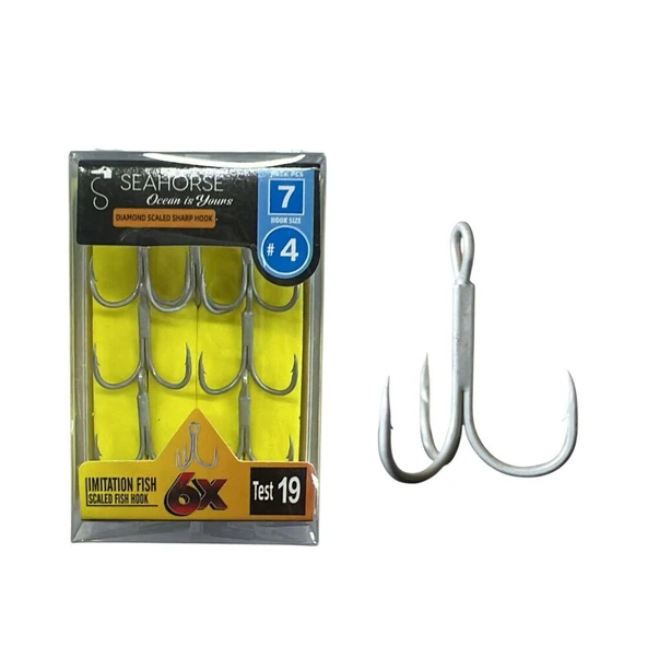 Sea Horse Diamond Scaled Sharp Hook Oty:7 No:4 ürün görseli 1