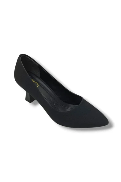C-Shoes 249-26 Mat Saten Orta Boy Topuklu Sade Kadın Stiletto ürün görseli 1