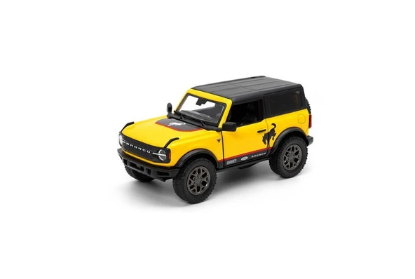 Kinsmart 2022 Ford Bronco w/ printing (Hard Top) Sarı 1/34 Model Araba ürün görseli 1