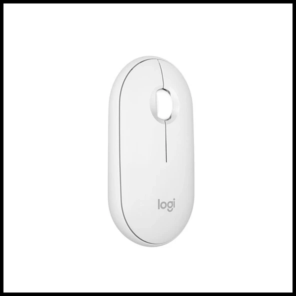 LOGITECH 910-007013, M350S Beyaz, Pebble 2, Nano, Bluetooth, Kablosuz, 4000dpi, Optik, 3 Tuşlu, 24ay Pil Ömrü, Sessiz Mo ürün görseli 1