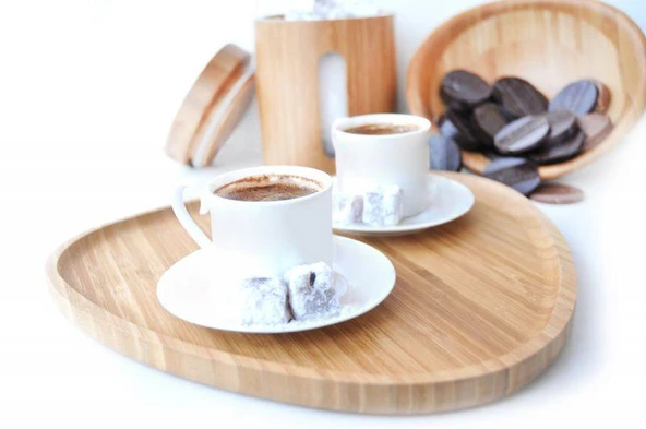 Bambum Macchiato - Üçgen Tepsi - Resim 5