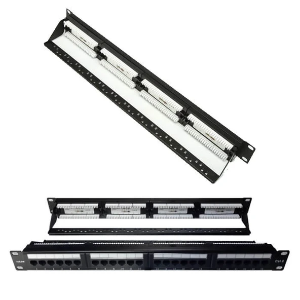 24 Port Cat6 Utp Patch Panel Dolu - Resim 6