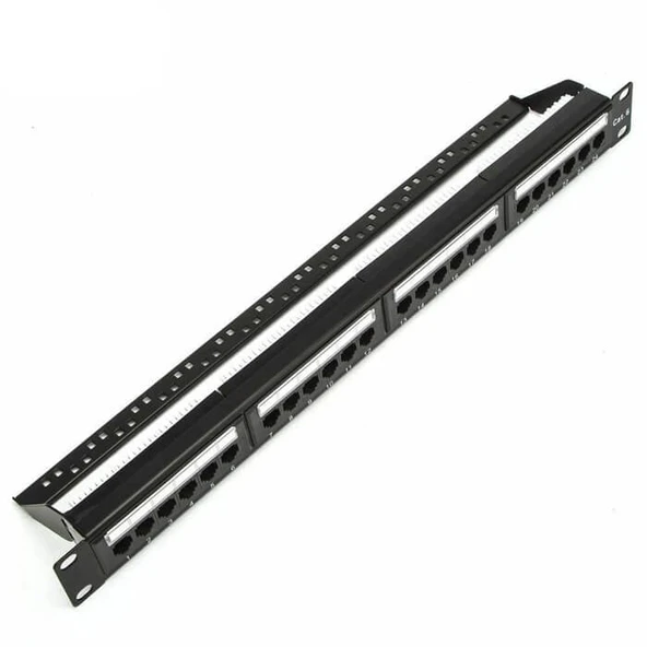 24 Port Cat6 Utp Patch Panel Dolu - Resim 3