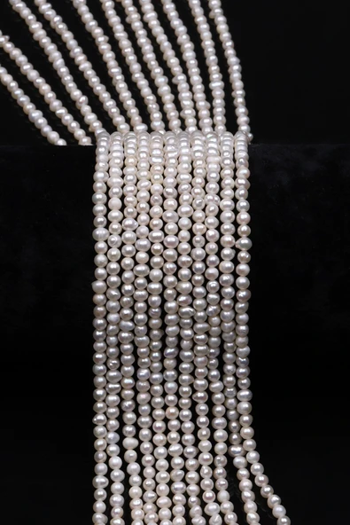 İnci Doğal Taş Dizi 3 x 4 mm Özel Kesim - DZ-0921 ürün görseli 1