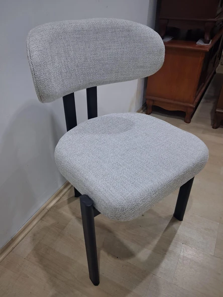 Sandalye 90603 Eliza Model Metal Siyah Ayak 1 Ad Ortopedik Kalın Sünger ürün görseli 1