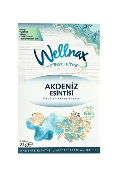 WELLNAX ASKILI DOLAP VE ÇEKMECE KOKUSU AKDENİZ ürün görseli 1