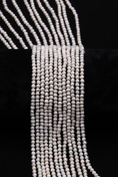 İnci Doğal Taş Dizi 2 x 3 mm Özel Kesim - DZ-0919 ürün görseli 1
