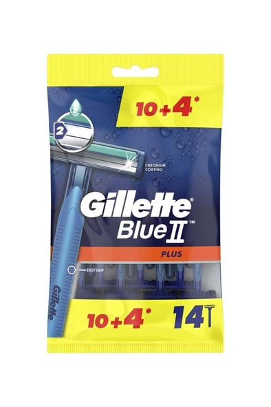 Gillette Blue2 Plus Kullan At Traş Bıçağı 14 lü ürün görseli 1