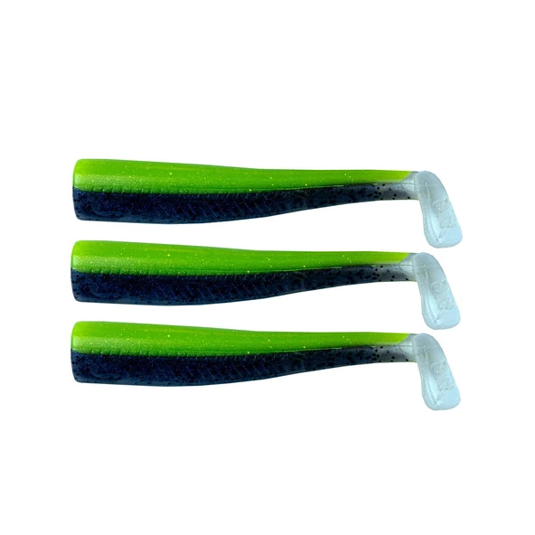 GT-Bio 3x Bodies Roller Shad 85-Lime Black Glass UV ürün görseli 1