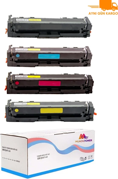 Colorful Toner LBP-662CDW Uyumlu 4 Renk Muadil Toner Chipsiz CRG055 ürün görseli 1