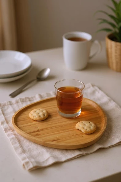 Bambum Macchiato - Üçgen Tepsi - Resim 2