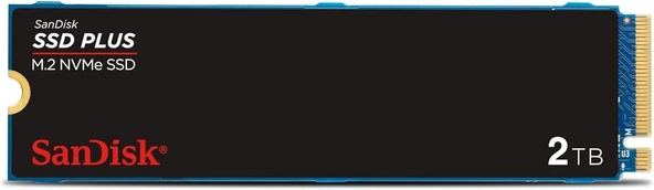 SanDisk SDSSDA3N-2T00-G26 SSD PLUS 2 TB 3200 MB-3000 MB/s M.2 PCIe Gen 3.0 NVMe SSD ürün görseli 1