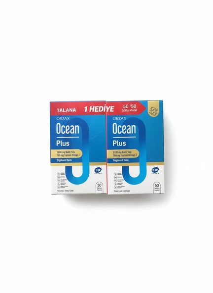 Ocean Plus 1200 mg 50+50 Softjel - 1 Alana 1 Bedava YENİ AMBALAJ ürün görseli 1