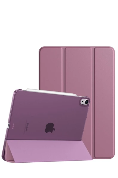 İpad Air 11" M3 (2025) / M2 (2024) / Air 10.9" (2022 / 2020) Kılıf Kapaklı Standlı Uyku Modlu Smart  Smoke Purple ürün görseli 1