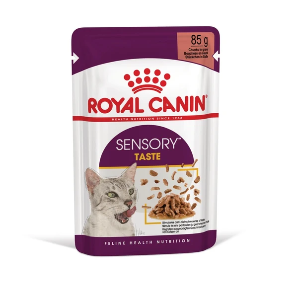 Sensory Tat Duyusu için Sos İçerisinde Yaş Kedi Maması 12 x 85g ürün görseli 1