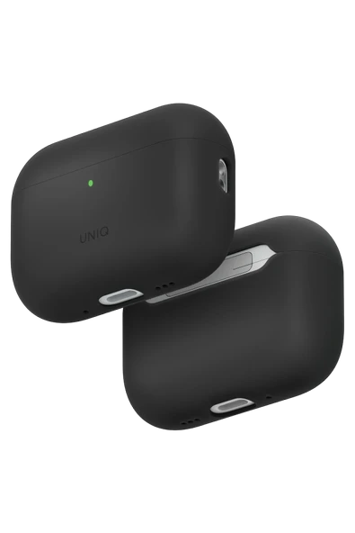 Airpods Pro 3 Kılıf Sıvı Silikon Lino Kablosuz Şarj Destekli Kapak Pürüzsüz Donuş Sağlam Koruma  Gri ürün görseli 1