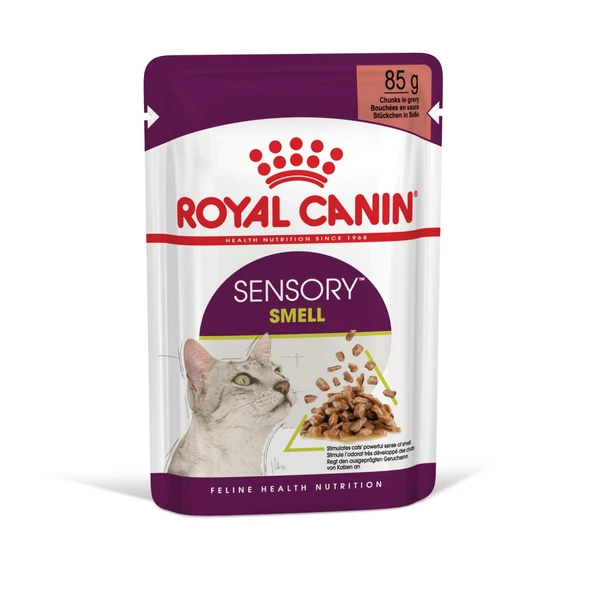 Royal Canin Sensory Koku Duyusu için Sos İçerisinde Yaş Kedi Maması 12 x 85g (Box) ürün görseli 1