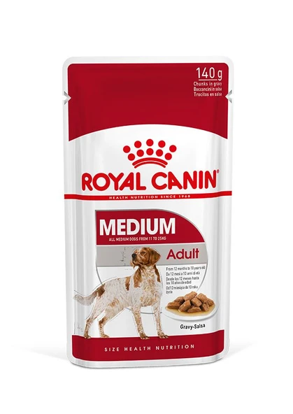 Orta Irklar için Yaş Köpek Maması 10 x 140g ürün görseli 1